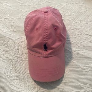 Pink polo hat